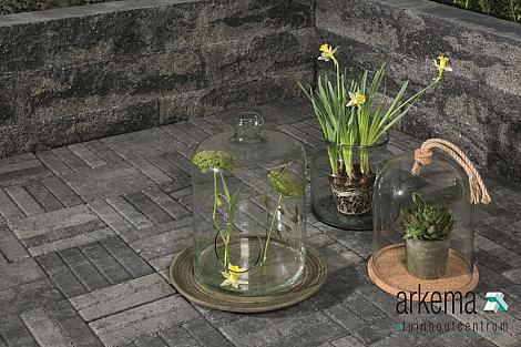 Waalformaat 6 cm grijs/zwart komo