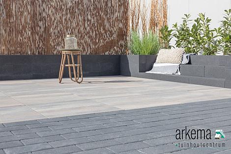 Design brick 6 cm black komo