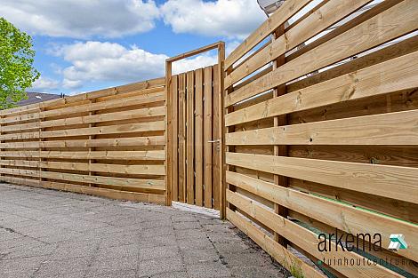 Midden-Europees grenen tuinplank, groen geïmpregneerd, gedroogd, geschaafd 4rh 1,6 x 14,0 x 400 cm