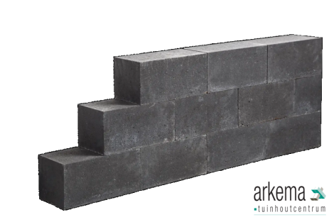 *HF* LINEA BLOCK BLACK 15X15X45CM