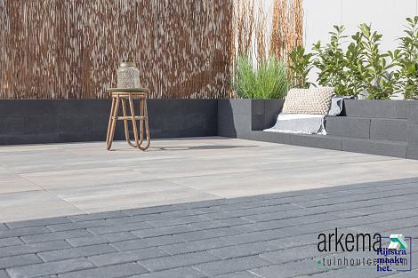 Design brick 6 cm black komo