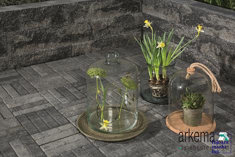 Splitrock XL trommel 15x15x60 cm grijs/zwart