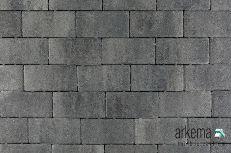 Nature top betonklinker 8 cm nero/grey mini facet komo