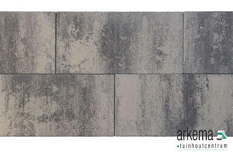 Patio square 60x30x5 cm nero/grey