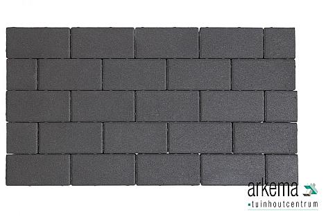Design brick 8 cm black mini facet komo