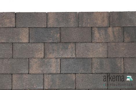 Nature top betonklinker 6 cm rusty black mini facet komo