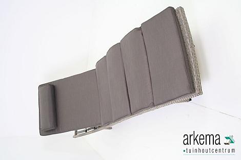 Alu/wicker lounger sunshine