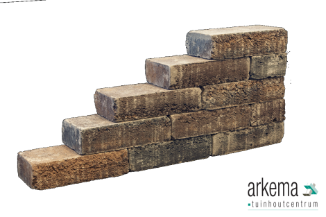 PILESTONE LINE WALNUT 40X15X10CM