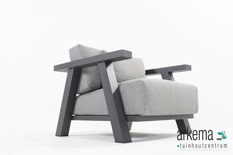 Iconic livingset antraciet met Forza tafel