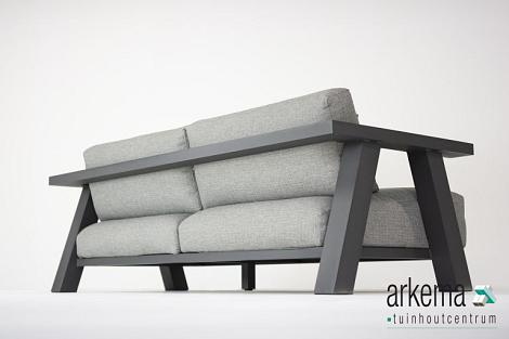 Iconic livingset antraciet met Forza tafel