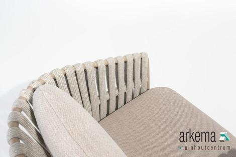 Eva dining chair latte with 2 cushions Latte