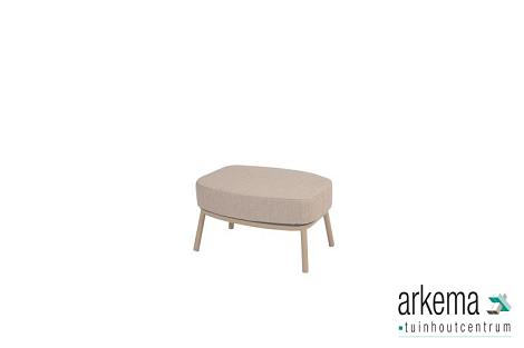 Puglia footstool latte with cushion Latte