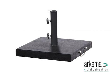 Parasols Granite base with handle 40 kgs.Square Granite