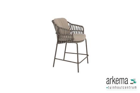 Capalbio counter stool terre with 2 cushions Terre