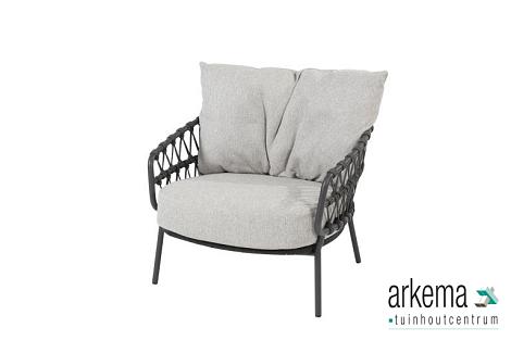 Calpi living chair anthracite with 2 cushions Anthracite