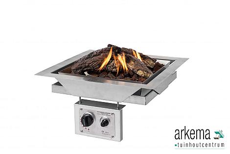 Losse inbouwbrander vierkant groot 480 x 480 x 240