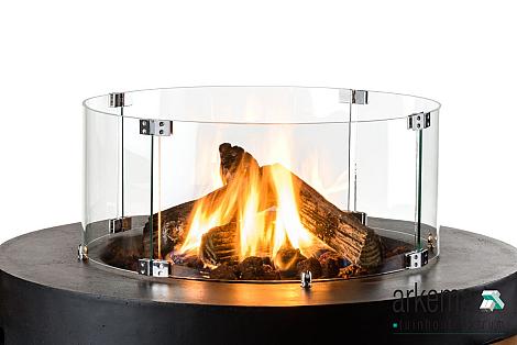 Glazen ombouw Rond (geschikt voor Cone, Bowl en Ovaal) 610  x 250               (diameter x hoogte)