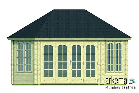 Blokhut - Tuinhuis - Home Office 44mm Gudrun Prijs exclusief dakbedekking - dient apart besteld te worden