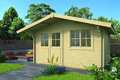 Blokhut - Tuinhuis - Home Office 58mm Rorik Prijs exclusief dakbedekking - dient apart besteld te worden