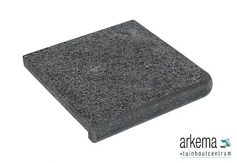 ORIENTAL BLACK ZWEMBADBOORD H 35X35X3/5 GEVL-GEBOR-180°-VERZ