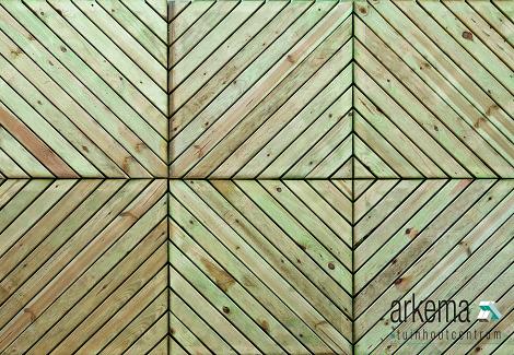 Tuintegel geïmpregneerd met reliëf Scheveningen 100x100cm (diagonaal) dikte: 1.6x9.0cm