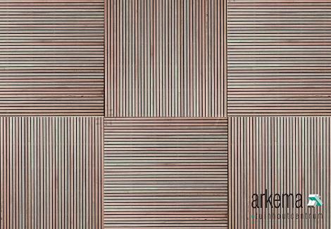 Tuintegel hardhout Yogyakarta 100x100cm recht lamellen: 1.4x2.0cm / rvs geschroefd