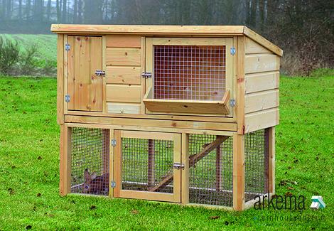 Dierenverblijf incl. dakleer Zijdehoen Afmeting: L60xB130xH110cm