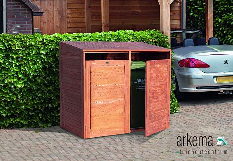 HARDHOUT containerberging Dubbel Houtsoort: Mahonie