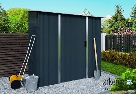 Metalen tuinkast Titan staaldiktes: wand 0,30mm / frame 0,60mm