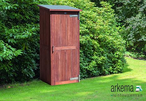 Tuinkast hardhout Santiago + dakleer (1 colli) met 2m² dakleer