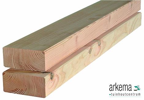 Balken douglas 65x145x4000mm gedroogd en geschaafd