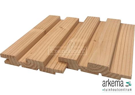 Rhombusprofiel 25x140x4000mm kunstmatig gedroogd en geschaafd