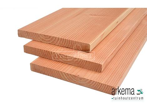 Planken douglas 25x240x5000mm gedroogd en geschaafd
