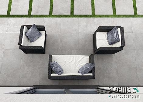 GeoCeramica® 80x40x4 Forma Grigio