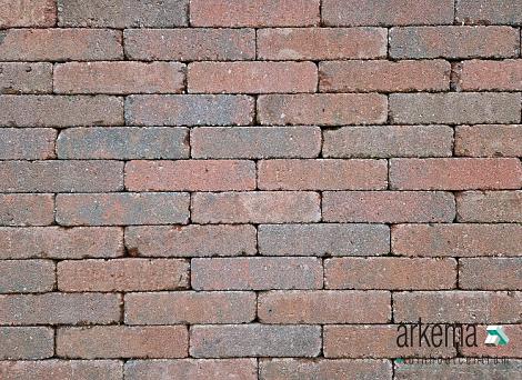 Antiek trommel waalformaat 7 cm rood/zwart