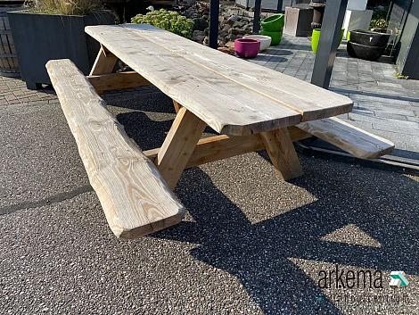 Lariks picknick tafel geschaafd 250cm