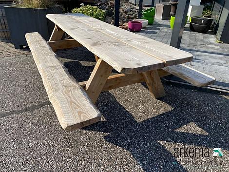 Lariks picknicktafel geschaafd 300cm