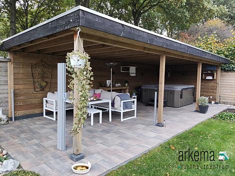 Patio square 60x30x5 cm tricolore