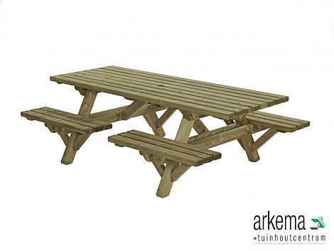Picknicktafel open instap, 230x160cm