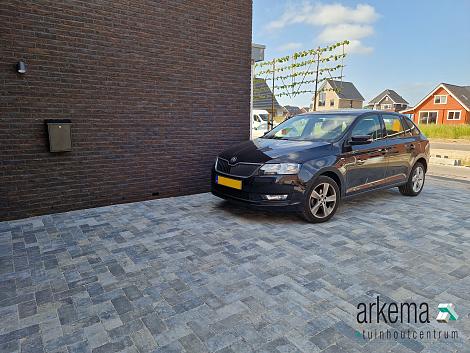 Antieke trommel betonstraatsteen 6 cm oud dokkum