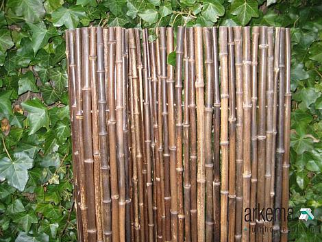 Bamboe rols. zwart 180-180 cm