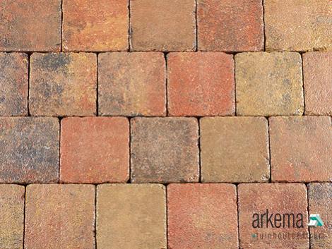 Trommelsteen 15x15x6 bont gv
