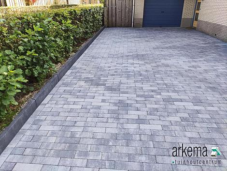 Patio longstone 7 cm nero/grey