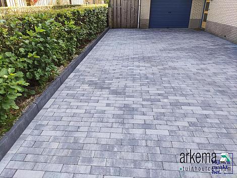 Patio longstone 7 cm nero/grey
