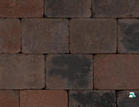 Trommel 20x30x6 cm bruin/zwart