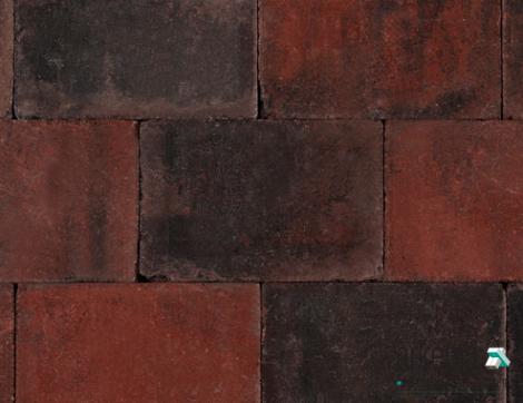Trommel 20x30x6 cm rood/zwart