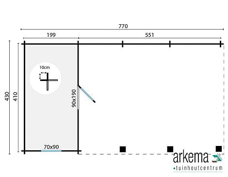 Carport/Berging 44mm Ever Prijs exclusief dakbedekking - dient apart besteld te worden