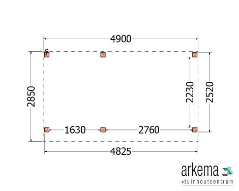 Buitenverblijf Refter XL 4900x2850x2600mm (bxdxh)