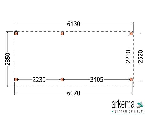 Buitenverblijf Refter XL 6150x2850x2600mm (bxdxh)