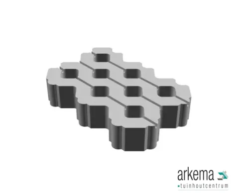 Grasbetontegel 40x60x12 cm Grijs